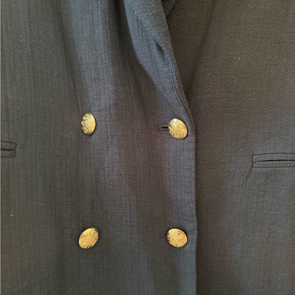 Banana Republic Dark Blue Blazer with Gold Buttons - Picture 3 of 4